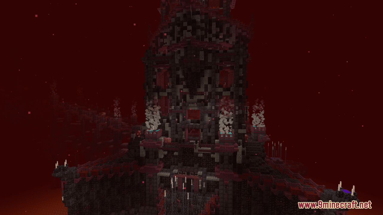 Nether Base Fortress Map (1.21.1, 1.20.1) - Forging Fiery Fantasies 11