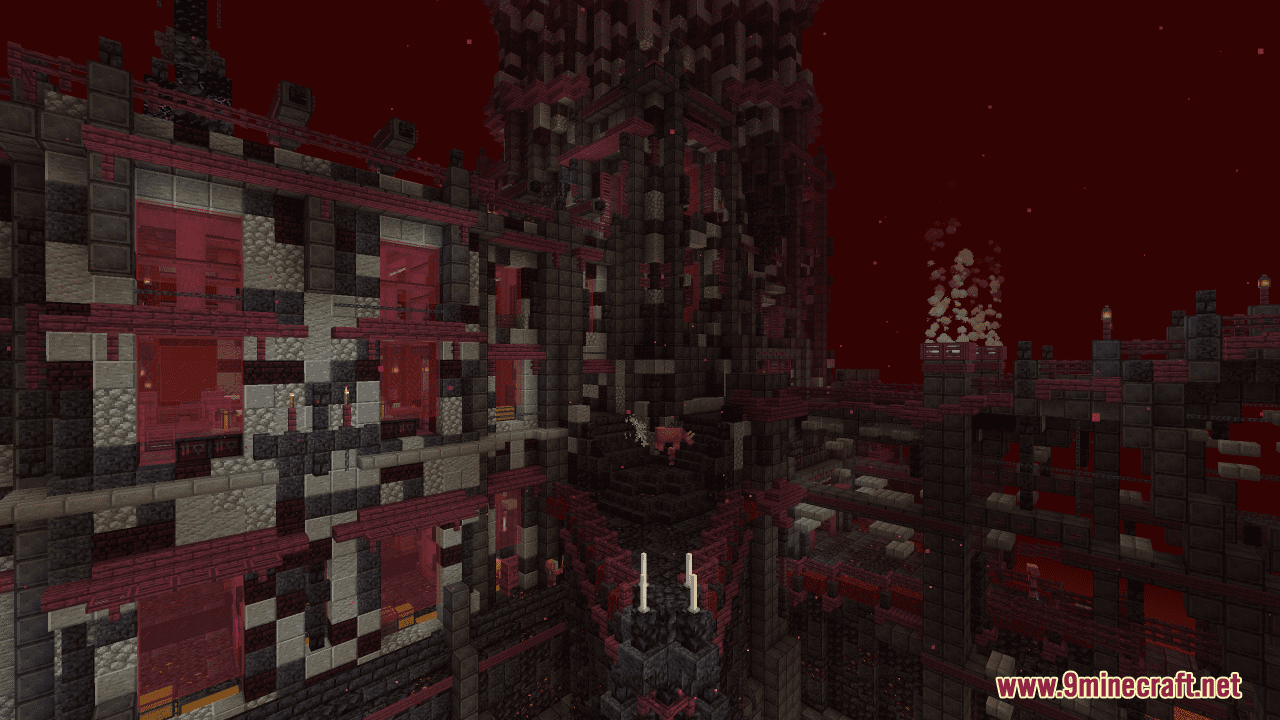 Nether Base Fortress Map (1.21.1, 1.20.1) - Forging Fiery Fantasies 4