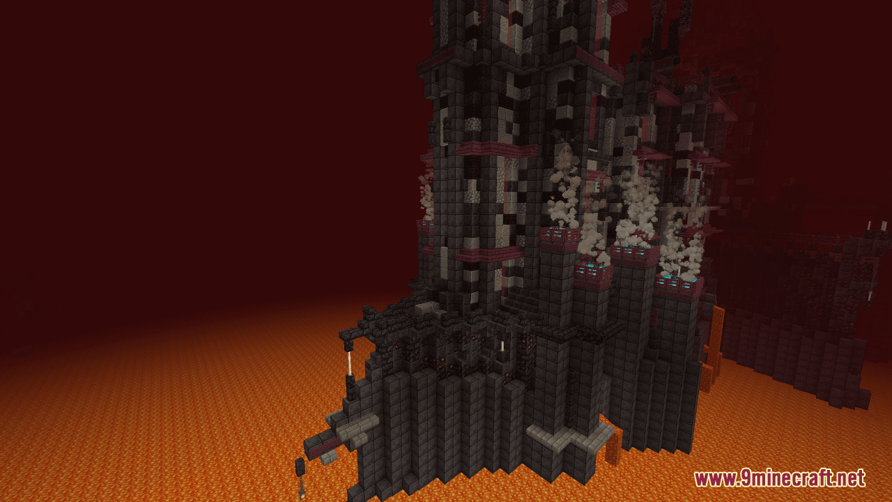 Nether Base Fortress Map (1.21.1, 1.20.1) - Forging Fiery Fantasies 6