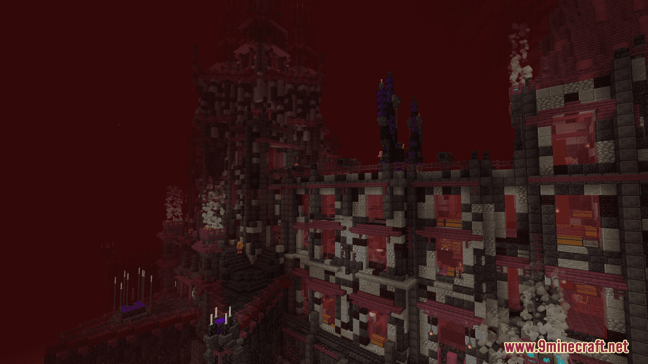 Nether Base Fortress Map (1.21.1, 1.20.1) - Forging Fiery Fantasies 7