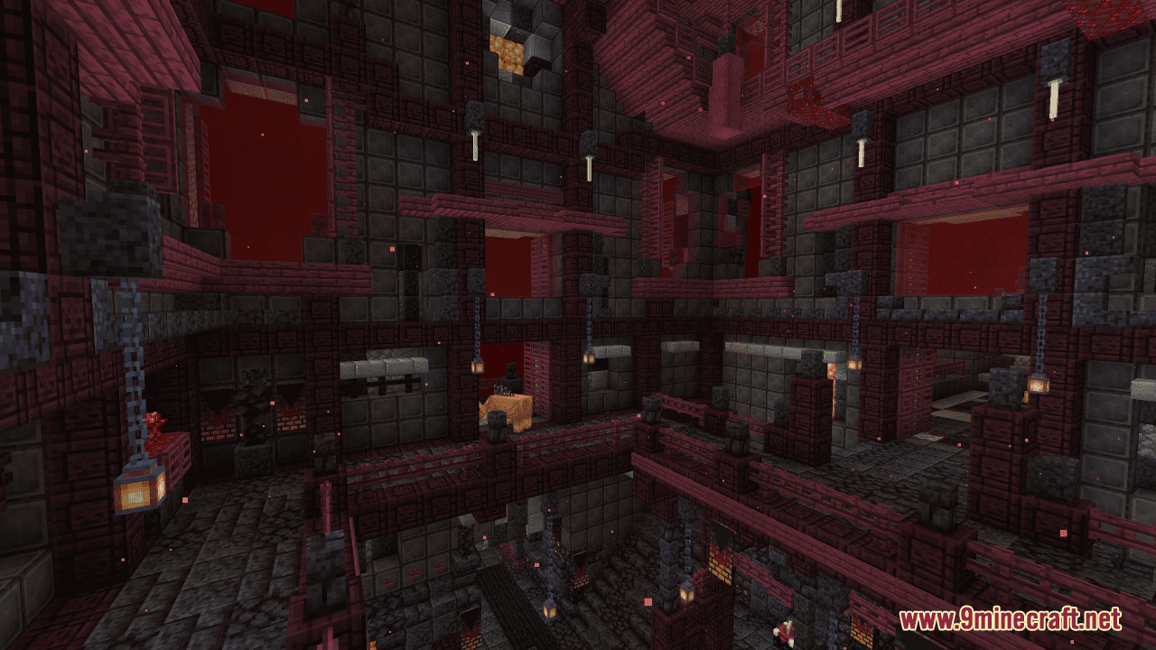 Nether Base Fortress Map (1.21.1, 1.20.1) - Forging Fiery Fantasies 10