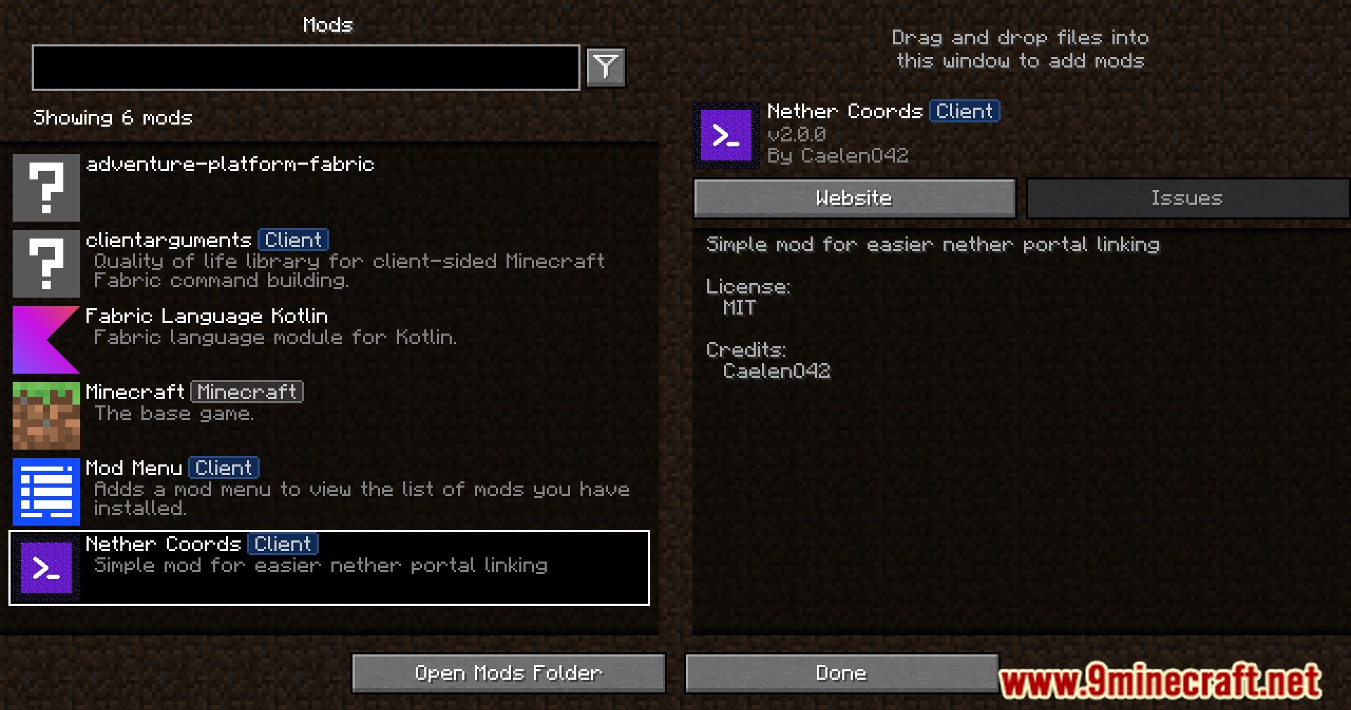 Nether Coords Mod (1.20.4, 1.19.4) - Coordinates at Your Fingertips 2