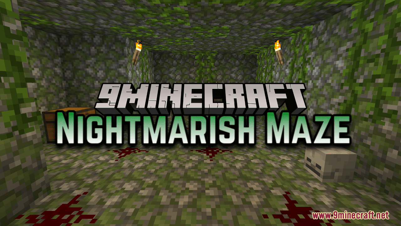 Nightmarish Maze Map (1.21.1, 1.20.1) - Survival Amidst Terror 1