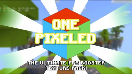 One Pixeled Texture Pack (1.20, 1.19) – Ultimate FPS Booster for MCPE/Bedrock Thumbnail