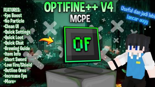 Optifine++ V4 (1.20) – Fps Boost, Quick Loot, Clean UI Thumbnail