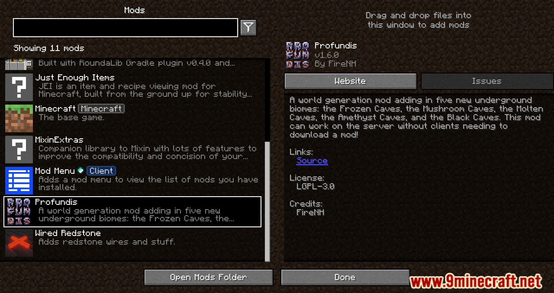 Profundis Mod (1.21.1, 1.20.1) - Nine New Quality Cave Biomes 2