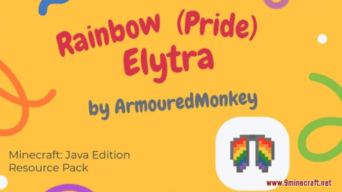 Rainbow (Pride) Elytra Resource Pack (1.20.6, 1.20.1) – Texture Pack Thumbnail