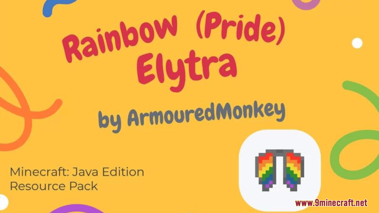 Rainbow (Pride) Elytra Resource Pack (1.20.6, 1.20.1) - Texture Pack 1