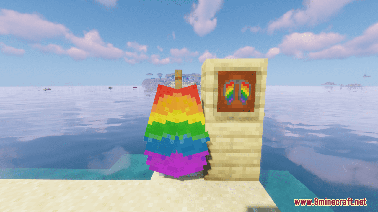 Rainbow (Pride) Elytra Resource Pack (1.20.6, 1.20.1) - Texture Pack 2