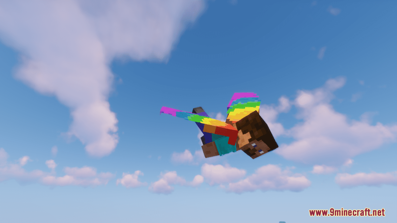 Rainbow (Pride) Elytra Resource Pack (1.20.6, 1.20.1) - Texture Pack 5