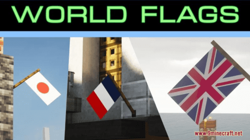 Realistic World Flags Resource Pack (1.20.6, 1.20.1) – Texture Pack Thumbnail
