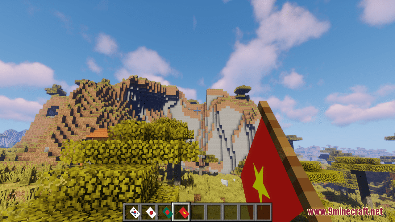 Realistic World Flags Resource Pack (1.20.6, 1.20.1) - Texture Pack 8