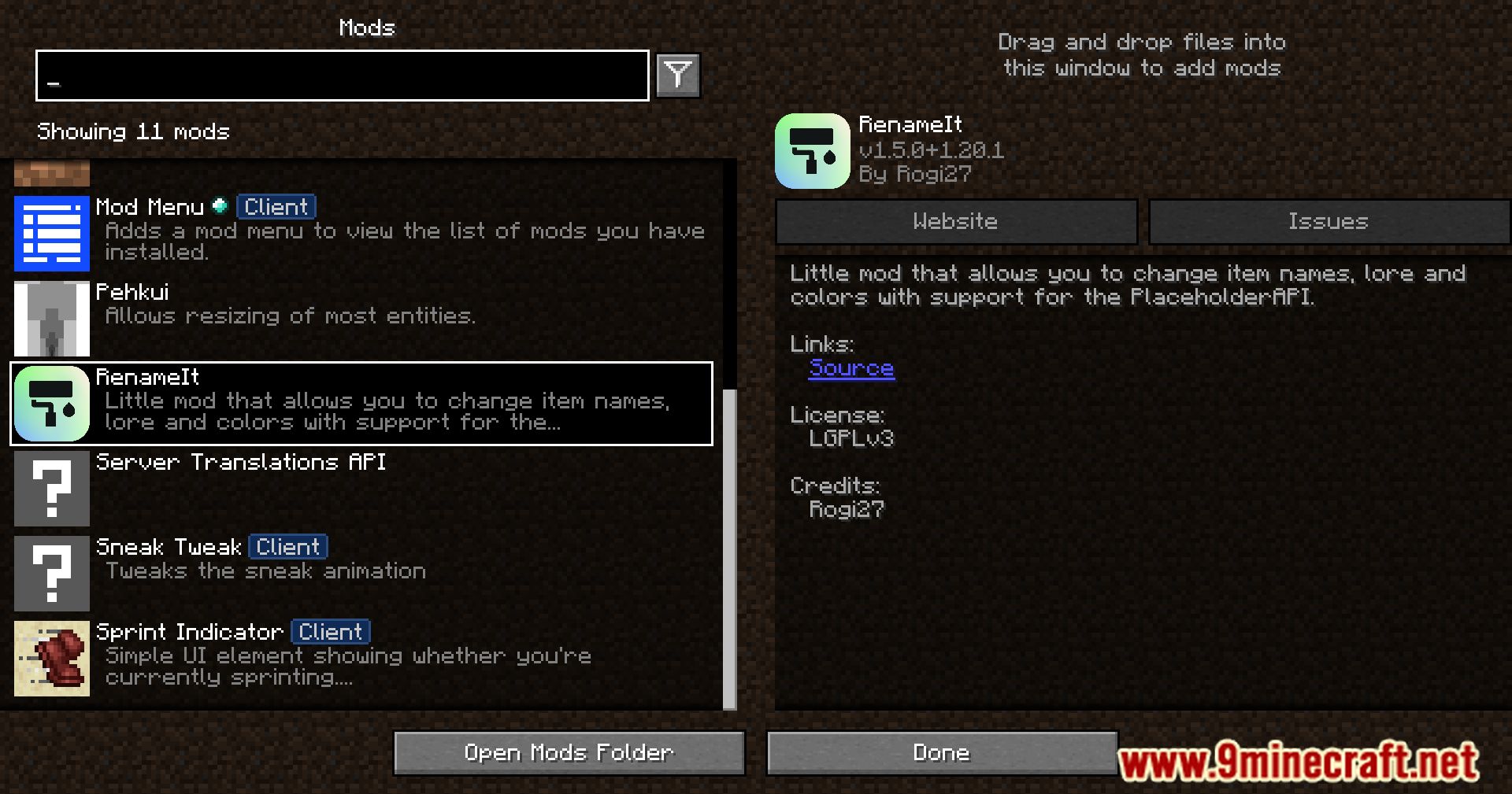 RenameIt Mod (1.20.1, 1.19.3) - A New Era Of Customization 2