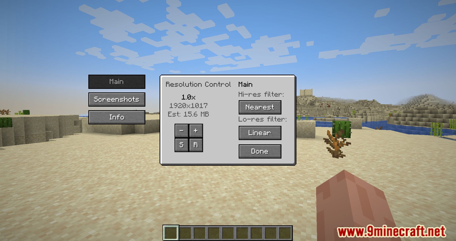 Resolution Control Plus Mod (1.20.6, 1.20.1) - Customizing Minecraft's Visuals 3