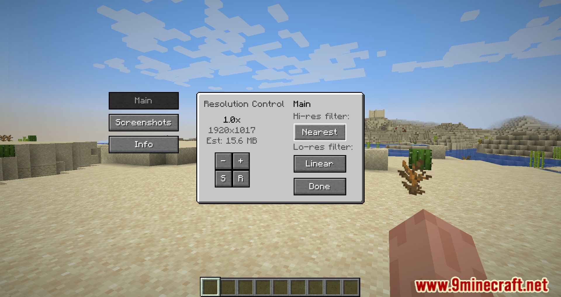 Resolution Control Plus Mod (1.20.6, 1.20.1) - Customizing Minecraft's Visuals 4