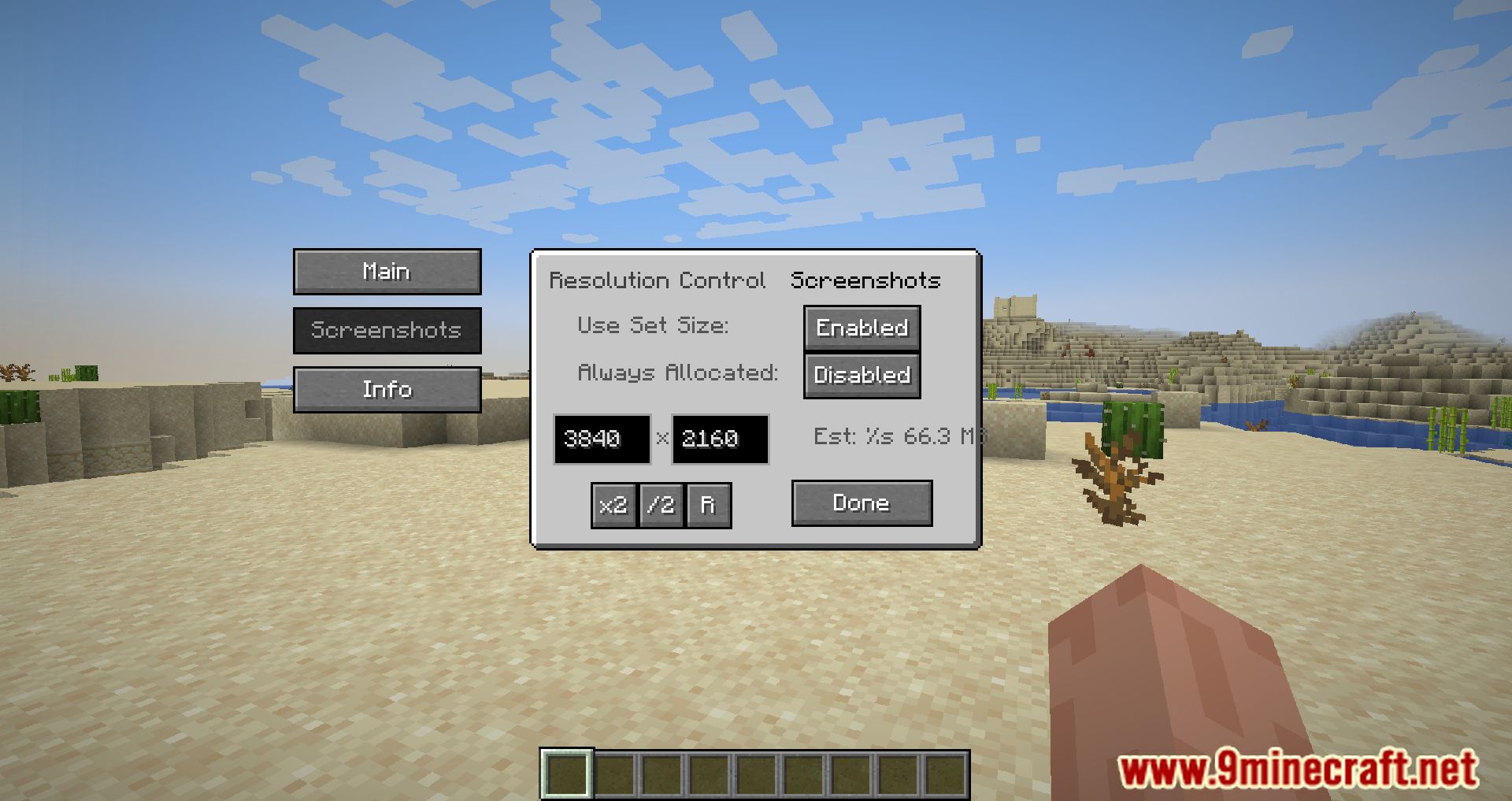 Resolution Control Plus Mod (1.20.6, 1.20.1) - Customizing Minecraft's Visuals 6