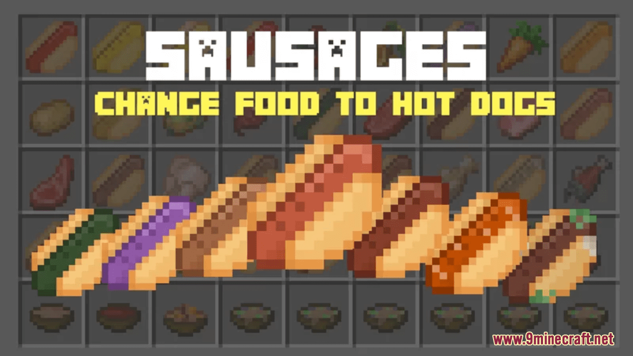 Sausages Resource Pack (1.20.6, 1.20.1) - Texture Pack 1