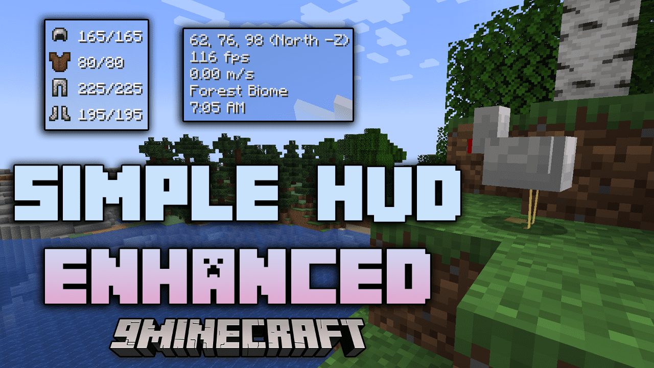 Simple HUD Enhanced Mod (1.20.5, 1.20.1) - Take Control of Your HUD 1