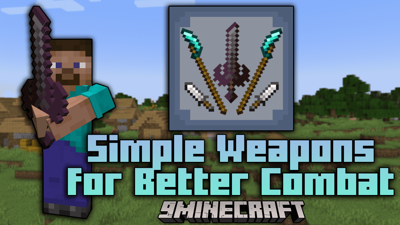 Simple Weapons For Better Combat Mod (1.20.1, 1.19.2) - Unleash The Arsenal 1