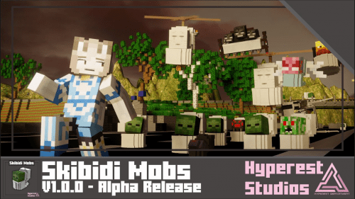 Skibidi Mobs Texture Pack (1.20, 1.19) – MCPE/Bedrock Thumbnail