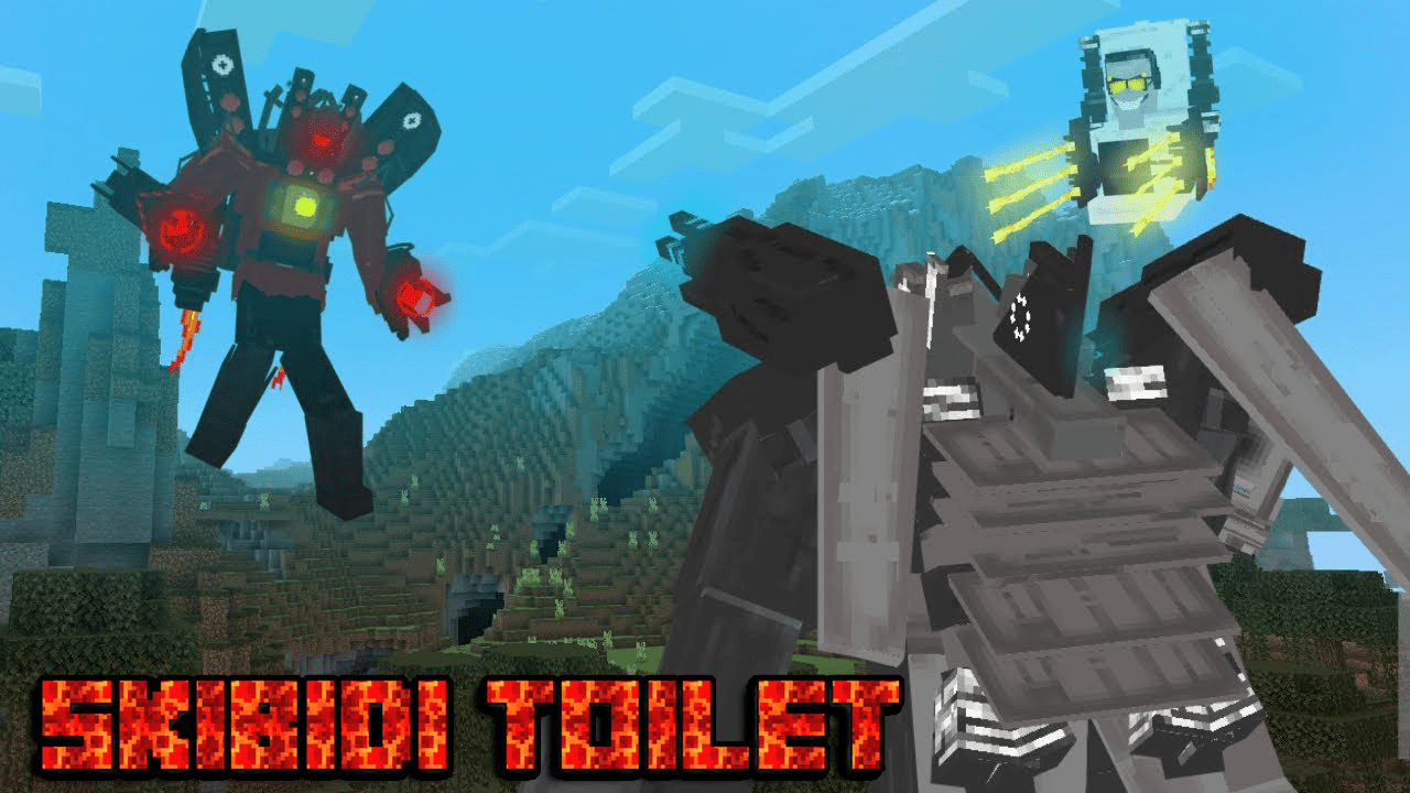 Skibidi Toilet Addon (1.20, 1.19) - All New Characters 1