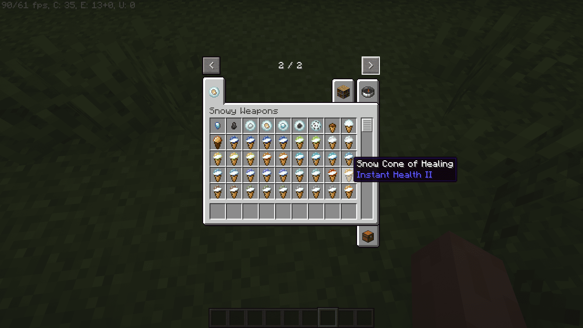 Snowy Weaponry Mod (1.20.4, 1.19.4) - Powerful Snowball Based Weapons 2