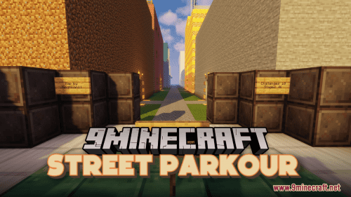 Street Parkour Map (1.21.1, 1.20.1) – High-Flying Urban Challenge Thumbnail