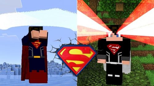 Superman Craft Addon (1.20) – MCPE/Bedrock Mod Thumbnail