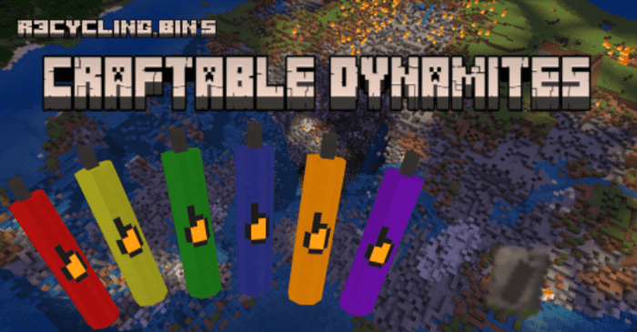 TNT Dynamite Throwable Weapons & Equipment Addon (1.20) - Survival Craftable 1