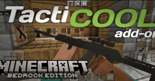 TactiCOOL Addon (1.20, 1.19) – MCPE/Bedrock Firearms Mod Thumbnail