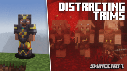 Distracting Trims Mod (1.20.4, 1.20.2) – No More Piglin Attacks! Thumbnail