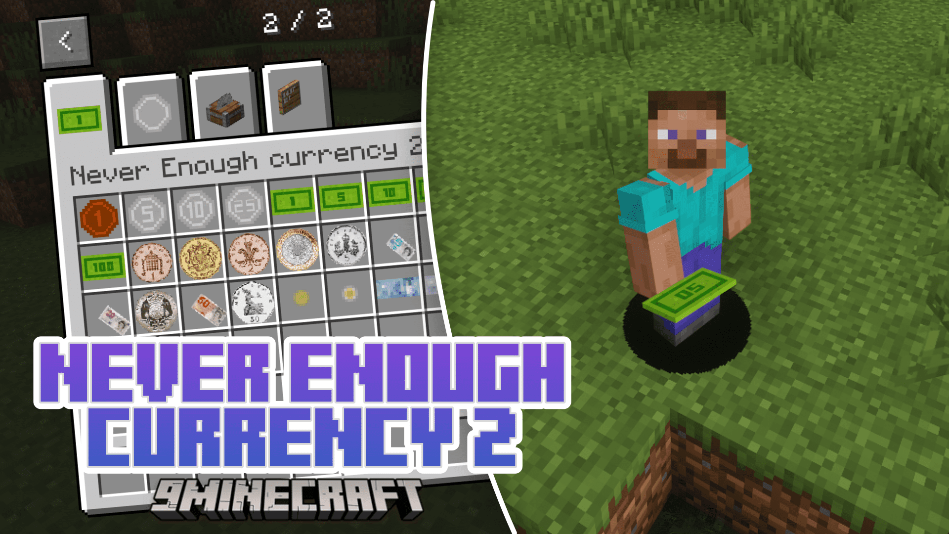 Never Enough Currency 2 Mod (1.20.2, 1.19.3) - In Game Currency System 1