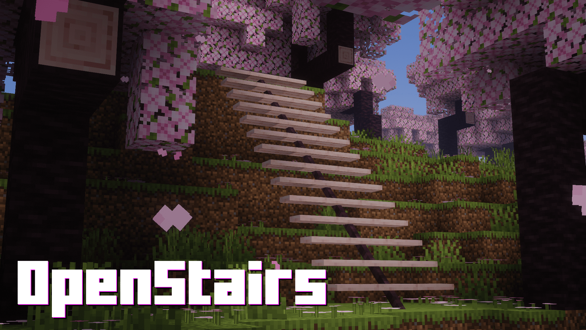 OpenStairs Mod (1.20.1, 1.19.2) - Slim, Minimalist Stairs 1