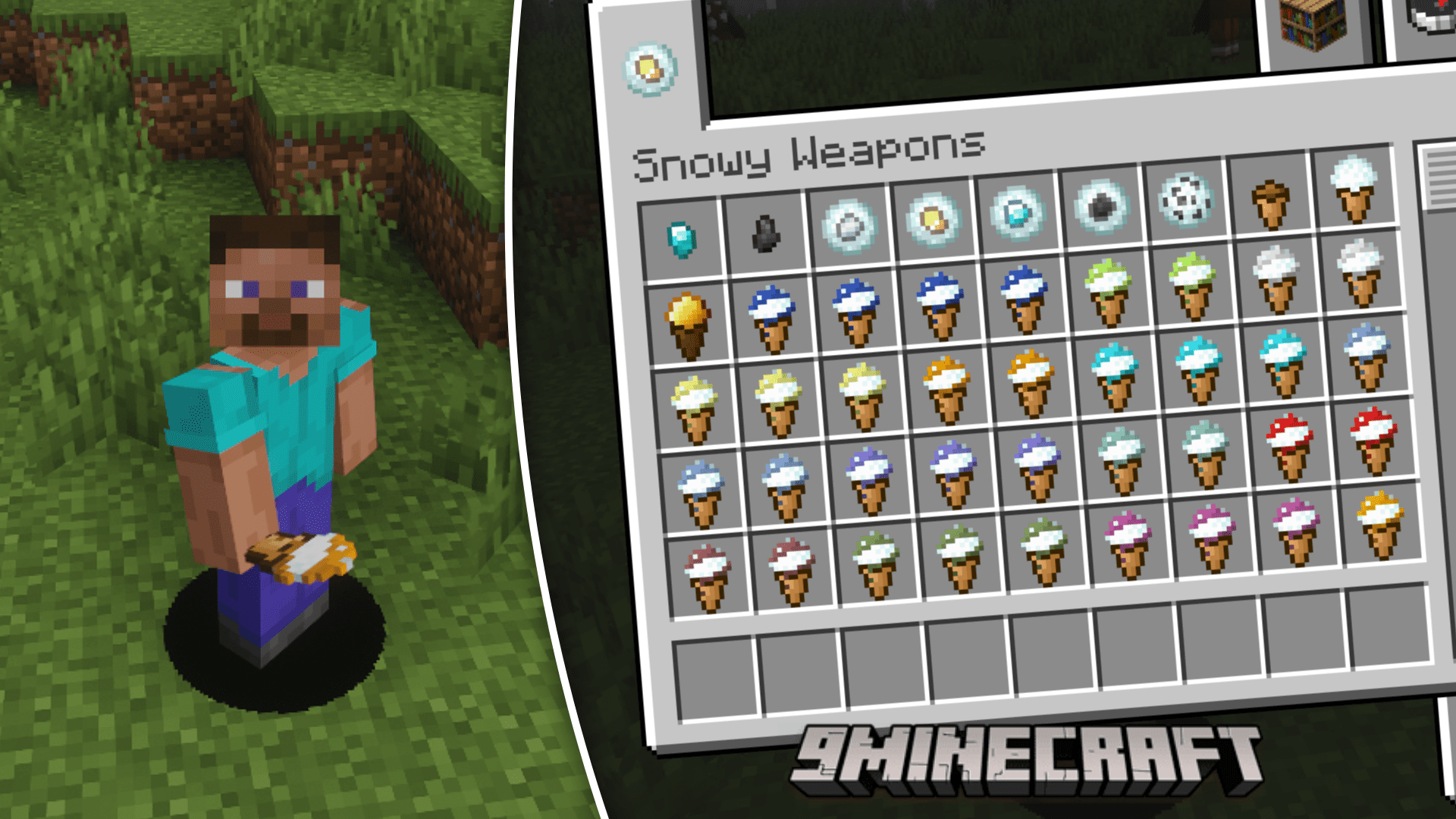 Snowy Weaponry Mod (1.20.4, 1.19.4) - Powerful Snowball Based Weapons 1