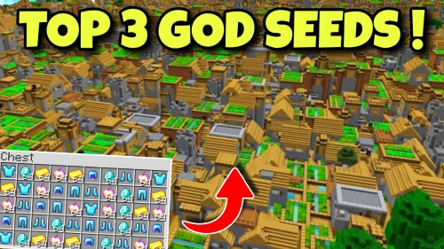 Top 3 New Minecraft God Seeds (1.20.6, 1.20.1) – Bedrock Edition Thumbnail