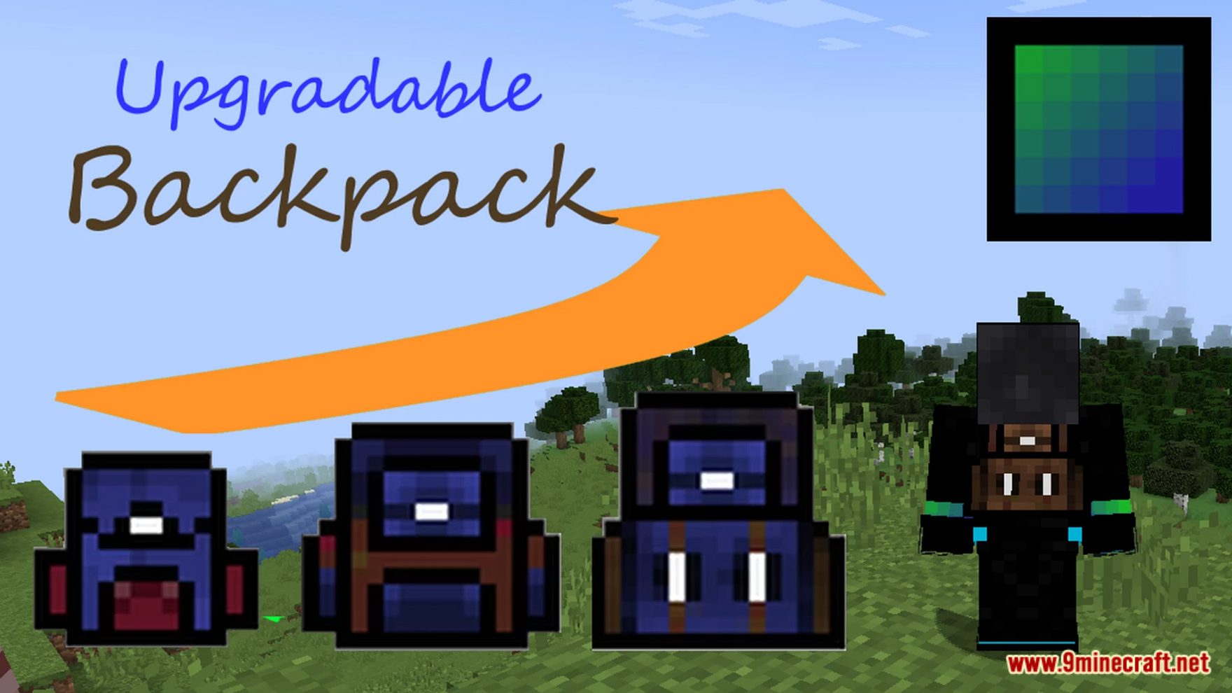 Upgradable Backpack Data Pack (1.20.6, 1.20.1) - Carry World On Shoulders 8