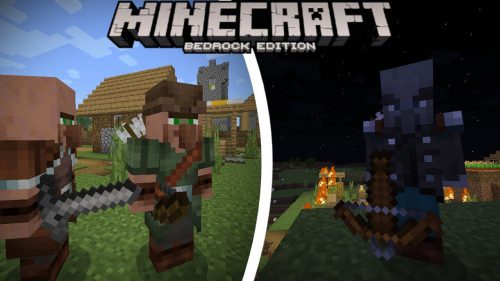 Villagers And Illagers Legacy Addon (1.20, 1.19) – MCPE/Bedrock Mod Thumbnail