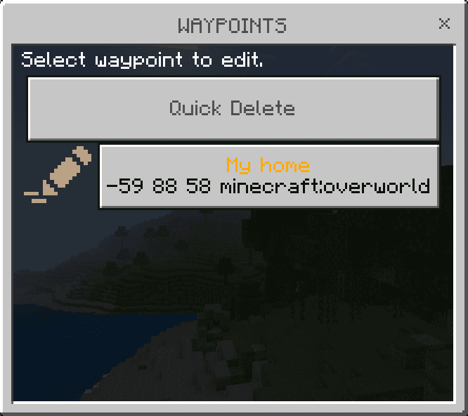 Wonderful Waypoint Addon (1.20) - MCPE/Bedrock Mod 5