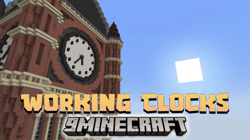 Working Clocks Data Pack (1.20.2, 1.19.4) – Bring Functional Ticking Clocks To Your Minecraft World! Thumbnail