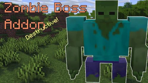 Zombie Boss Addon (1.19, 1.18) – MCPE/Bedrock Mod Thumbnail