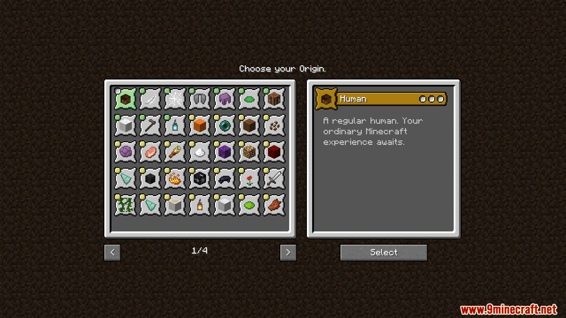 Alternate Origin GUI Mod (1.20.2, 1.19.4) - Shows Multiple Origins at Once 2