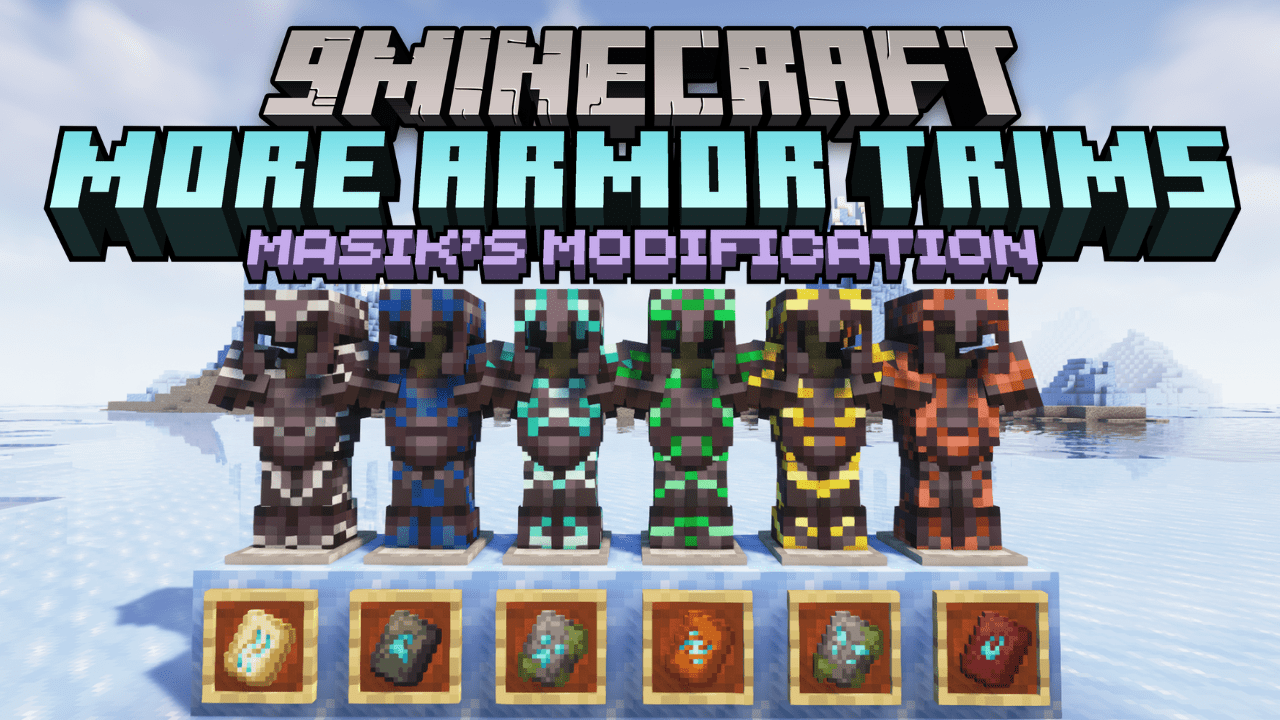 More Armor Trims Mod (1.21.1, 1.20.1) - Adds Six New Designs 1