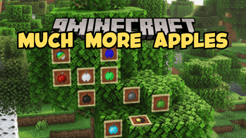 Much More Apples Mod (1.20.1, 1.19.4) – A World Filled with Apples Thumbnail