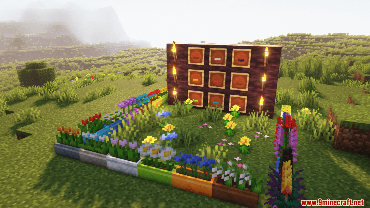 Planters Mod (1.20.1) - Dyeable Blooming Blocks 5