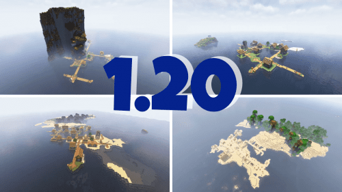 Top 5 Incredible Island Village Seeds For Minecraft (1.20.6, 1.20.1) – Java/Bedrock Edition Thumbnail