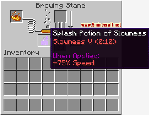 Splash Potion of Slowness (0:10 - Slowness V) - Wiki Guide 11