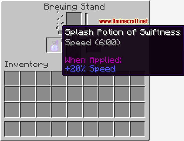 Splash Potion of Swiftness (8:00/6:00 - Speed) - Wiki Guide 11