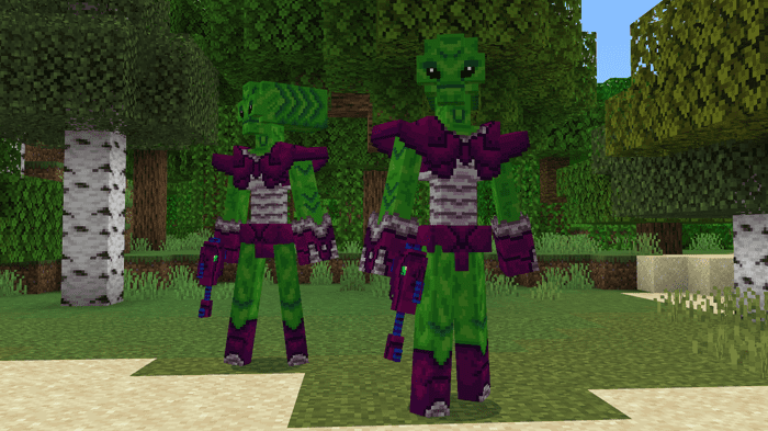 Alien Invasion Addon (1.20, 1.19) - MCPE/Bedrock Mod 2