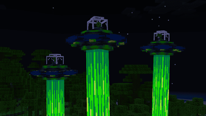 Alien Invasion Addon (1.20, 1.19) - MCPE/Bedrock Mod 6