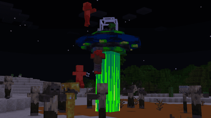 Alien Invasion Addon (1.20, 1.19) - MCPE/Bedrock Mod 7